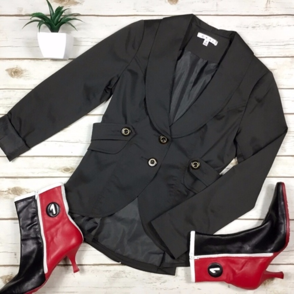 Cabi Dark Grey Work-It Blazer Jacket Style #769 - image 1